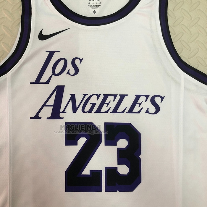 Maglia
 LeBron James NO 23 Los Angeles Lakers Citta
 2022-23 Bianco
